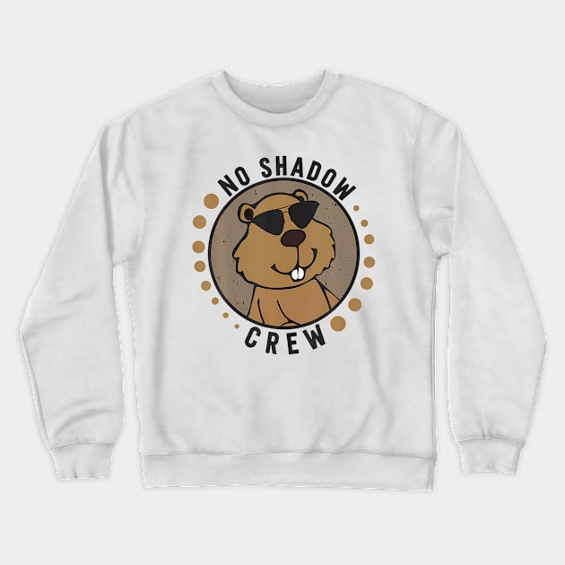 Team Shadow Crew Groundhog Day Crewneck Sweatshirt by deptrai0023